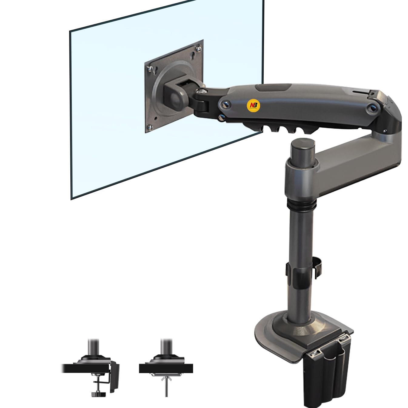 NB North Bayou H100 Monitor Desktop Mount Stand 22" to 35" Inches