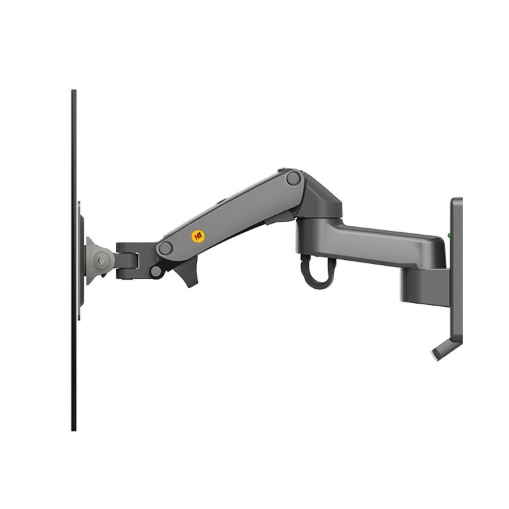 NB North Bayou F150 17"-35" Gas Spring Full Motion Wall Monitor Mount Single Arm 3-12KG