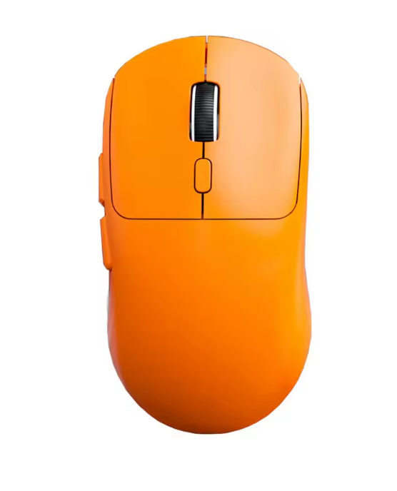 M348 is a lightweight (approx. 65g), ergonomic wireless gaming mouse featuring dual-mode connectivity (2.4GHz USB dongle + Bluetooth)